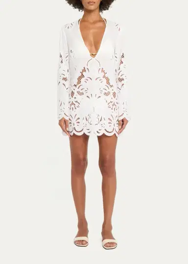 Shani Shemer Kelly Embroidered Kaftan Coverup | Thumbnail 2