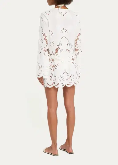 Shani Shemer Kelly Embroidered Kaftan Coverup | Thumbnail 3