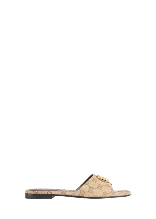 Gucci Marmont GG Canvas Slide Sandals