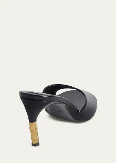 Gucci 75mm Castello Leather Mules | Thumbnail 2