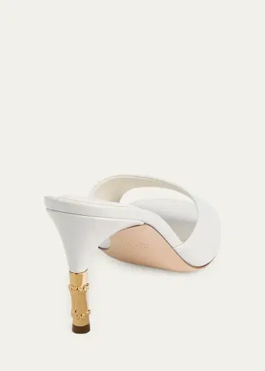 Gucci 75mm Castello Leather Mules | Thumbnail 4