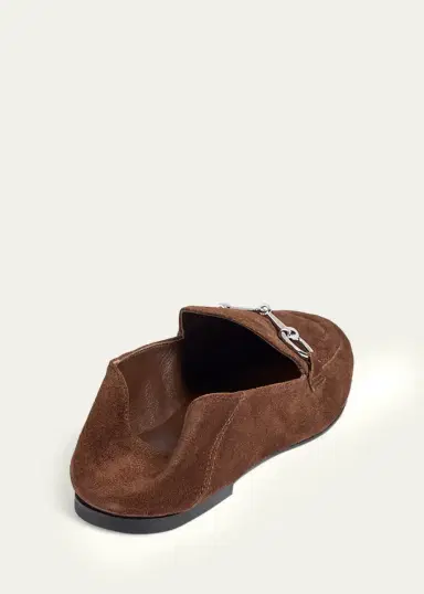 Gucci Jordaan Soft Suede Loafers with Horsebit | Thumbnail 2 Gucci Jordaan Soft Suede Loafers with Horsebit | Thumbnail 2