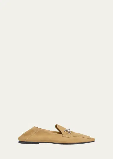 Gucci Jordaan Soft Suede Loafers with Horsebit | Thumbnail 4 Gucci Jordaan Soft Suede Loafers with Horsebit | Thumbnail 4