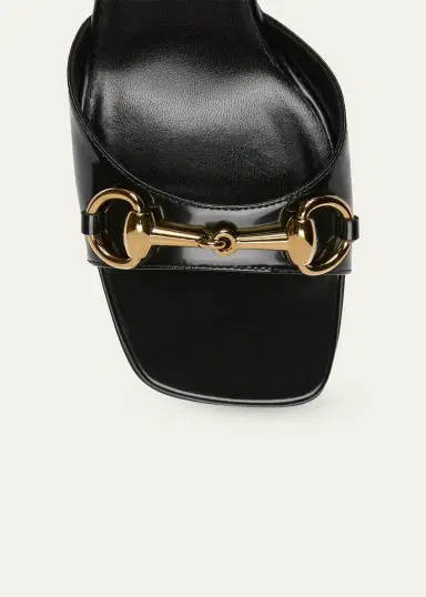 Gucci 85mm Signora Leather Ankle-Strap Sandals | Thumbnail 3 Gucci 85mm Signora Leather Ankle-Strap Sandals | Thumbnail 3