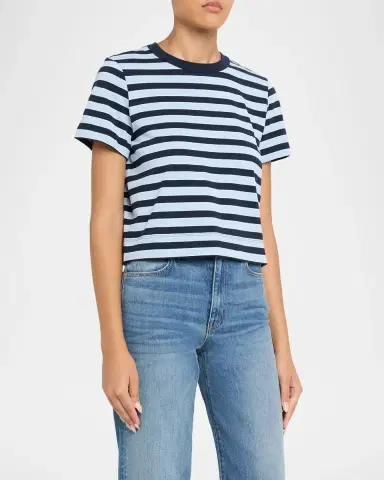 Frame The Boxy Striped Tee | Thumbnail 4