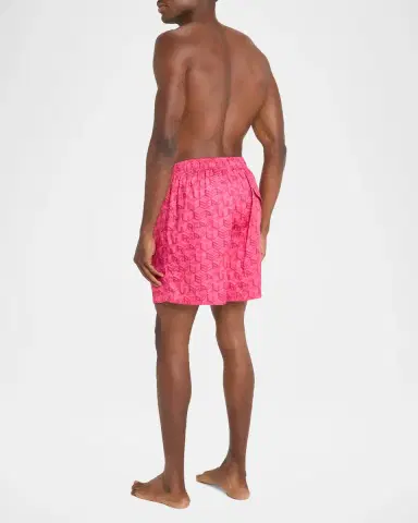PURPLE Men's Lyocell Cube Logo Pull-On Shorts | Thumbnail 3