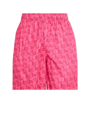 PURPLE Men's Lyocell Cube Logo Pull-On Shorts | Thumbnail 1