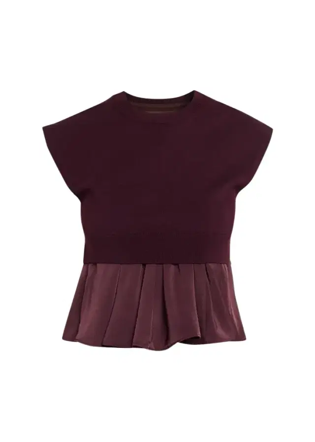3.1 Phillip Lim Combo Merino Wool-Blend Peplum Top
