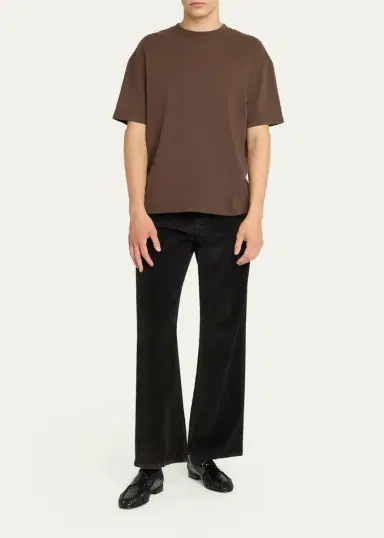 The Row Men's Madoc Slub Rib Jersey T Shirt | Thumbnail 2 The Row Men's Madoc Slub Rib Jersey T Shirt | Thumbnail 2