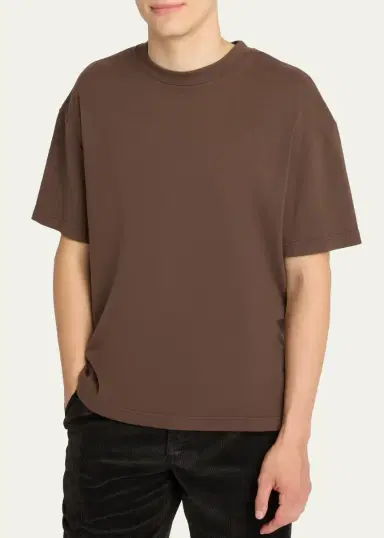 The Row Men's Madoc Slub Rib Jersey T Shirt | Thumbnail 4 The Row Men's Madoc Slub Rib Jersey T Shirt | Thumbnail 4