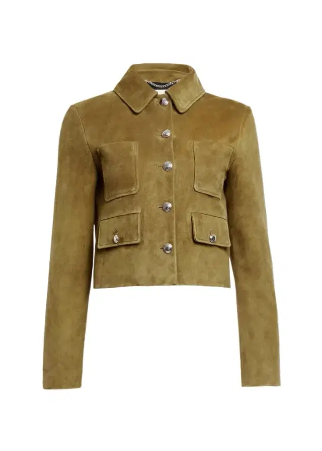 Altuzarra Astley Single-Breasted Suede Jacket