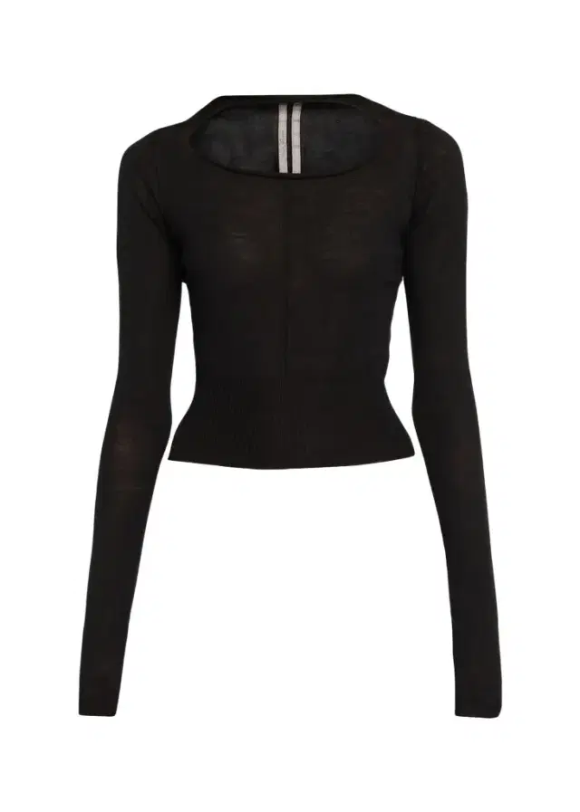 Rick Owens Slashed Cutout Wool Crop Sweater