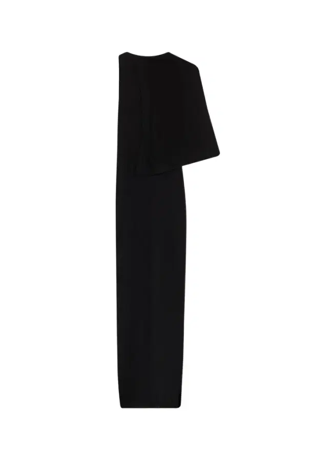 Rick Owens Sleeveless Asymmetric Scarf Wool Knit Maxi Dress