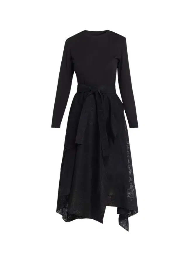 3.1 Phillip Lim Combo Long-Sleeve T-Shirt & Organza Midi Dress