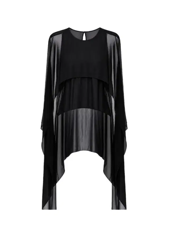 Toccin Deia Chiffon Cape Top