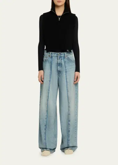 Maison Margiela Seamed Wide-Leg Jeans | Thumbnail 2