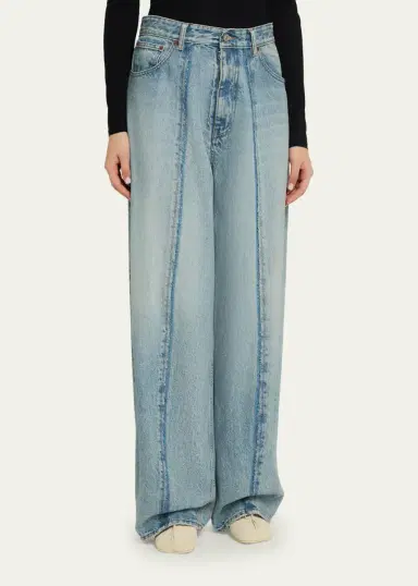 Maison Margiela Seamed Wide-Leg Jeans | Thumbnail 4