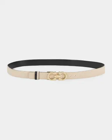 Ferragamo Gancini-Buckle Reversible Leather Belt | Thumbnail 2 Ferragamo Gancini-Buckle Reversible Leather Belt | Thumbnail 2