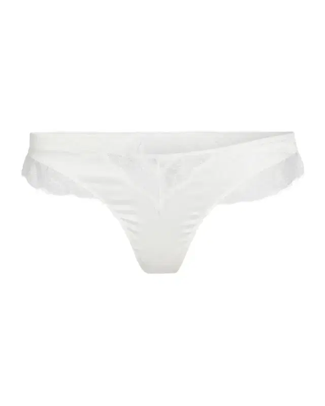 Kiki de Montparnasse Low-Rise Lace-Inset Stretch Silk Thong