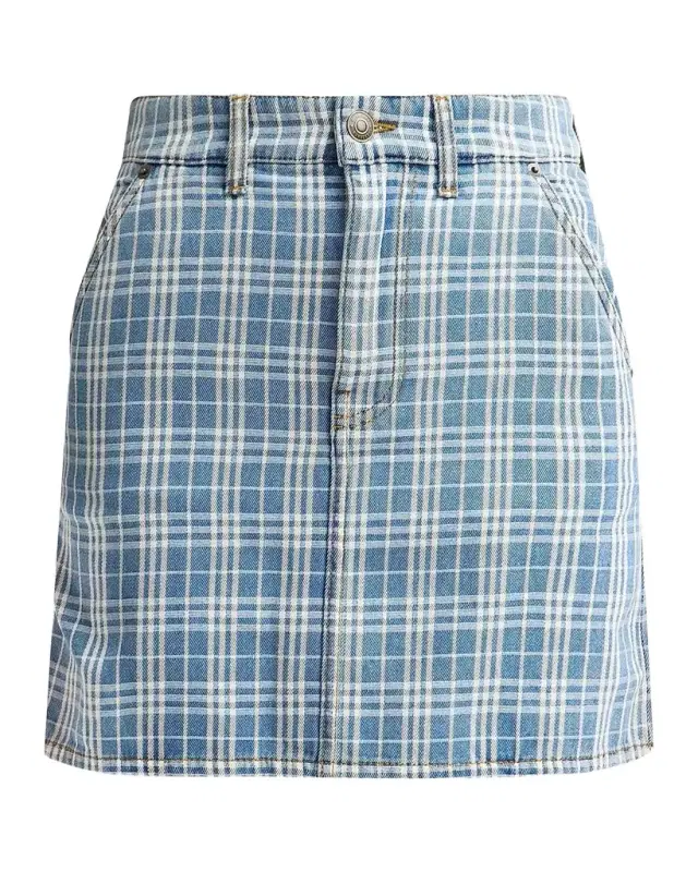 Burberry Norcross Denim Mini Skirt