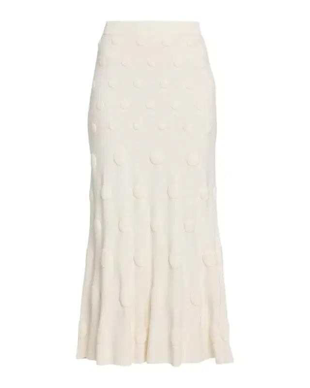 Lela Rose Pucker Dot Knit Midi Skirt