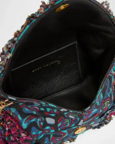 Dries Van Noten Small Ruffle-Embroidered Pouch Bag | Thumbnail 4 Dries Van Noten Small Ruffle-Embroidered Pouch Bag | Thumbnail 4