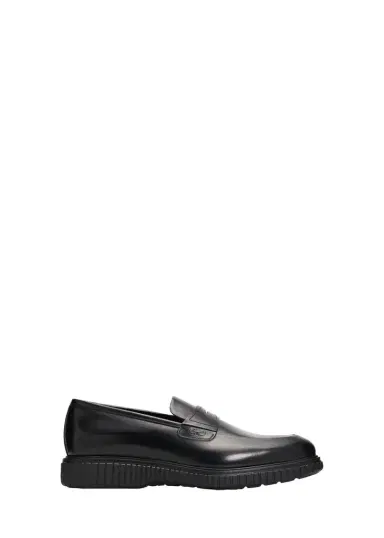 Ferragamo Men's Leather Rubber-Sole Penny Loafers | Thumbnail 1 Ferragamo Men's Leather Rubber-Sole Penny Loafers | Thumbnail 1