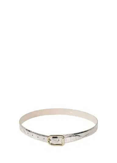 Déhanche Mija Mirror Croc-Embossed Leather Belt | Thumbnail 1