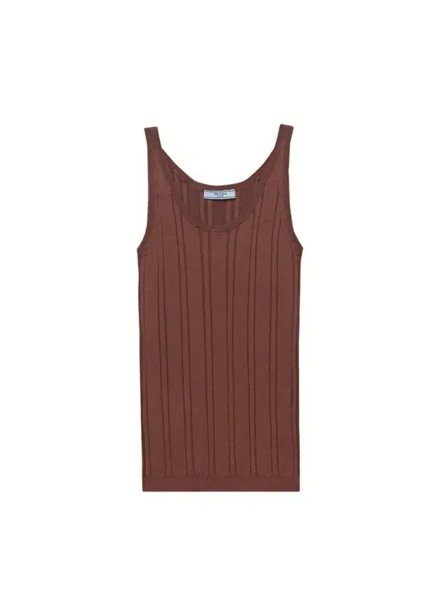 Prada Rib-Knit Cotton Tank