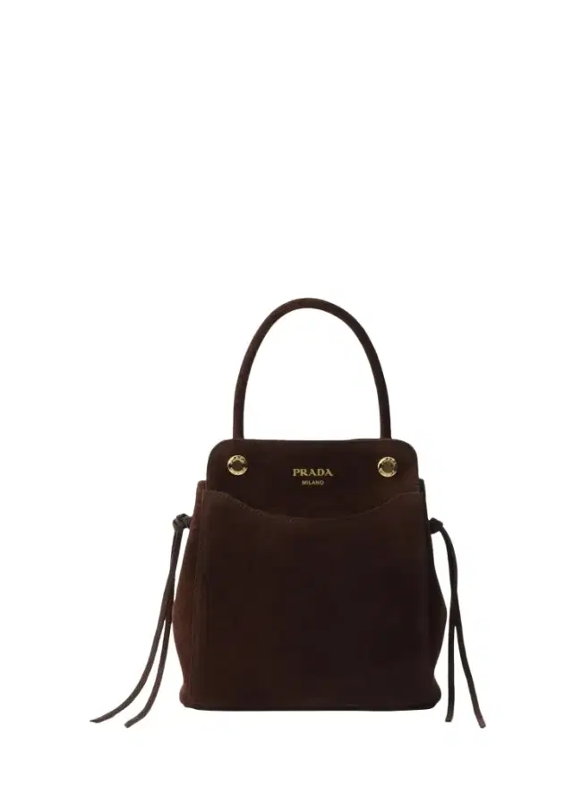 Prada Carry Mini Suede Top-Handle Bag