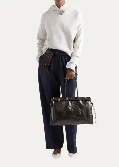 Prada Bonnie Glossy Leather Tote Bag | Thumbnail 12 Prada Bonnie Glossy Leather Tote Bag | Thumbnail 12
