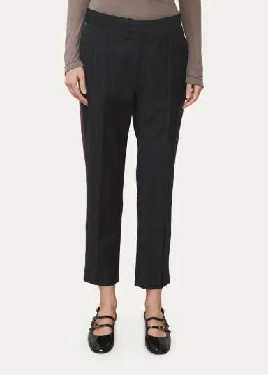 WE-AR4 The Windsor Pinstripe Cropped Trousers | Thumbnail 4