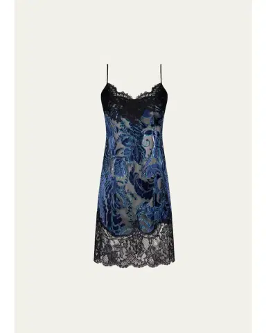 Lise Charmel Lace-Up Burnout Velvet Babydoll | Thumbnail 1 Lise Charmel Lace-Up Burnout Velvet Babydoll | Thumbnail 1