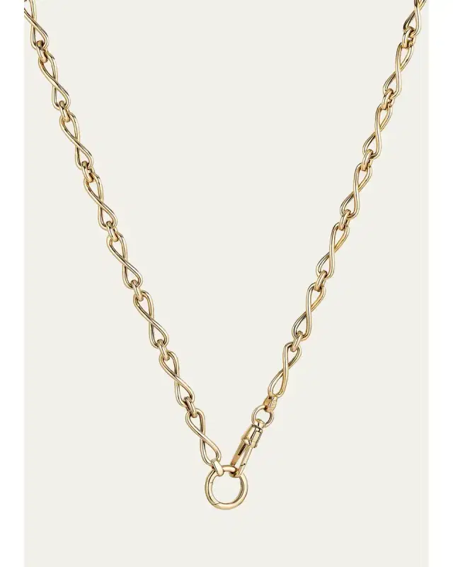 Mason and Books 14K Yellow Gold Infinity Chain Necklace