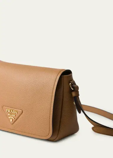 Prada Daino Flap Soft Leather Crossbody Bag | Thumbnail 7 Prada Daino Flap Soft Leather Crossbody Bag | Thumbnail 7