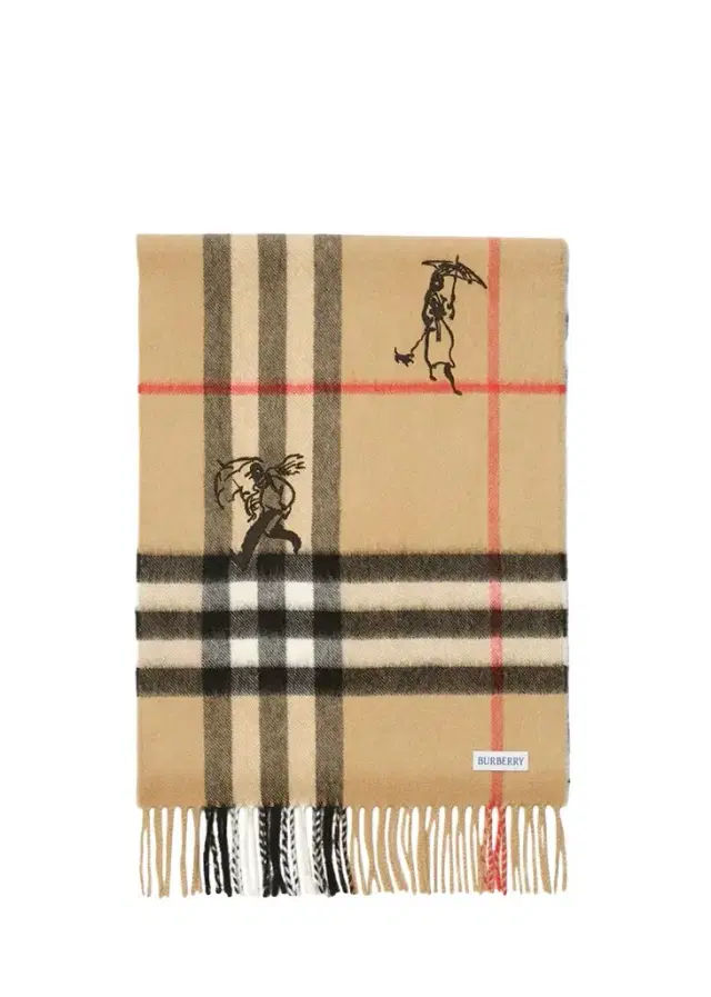 Burberry Men's Check Mates Cashmere Scarf