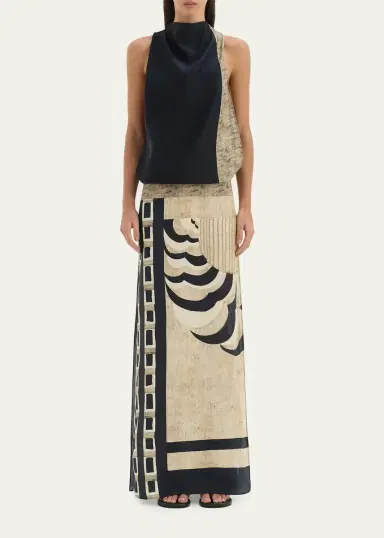 SIR. Sona Geometric Maxi Dress | Thumbnail 2 SIR. Sona Geometric Maxi Dress | Thumbnail 2