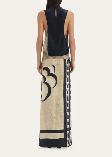 SIR. Sona Geometric Maxi Dress | Thumbnail 3 SIR. Sona Geometric Maxi Dress | Thumbnail 3