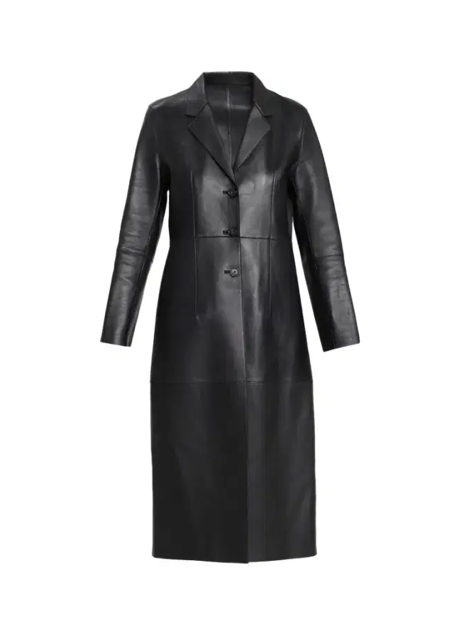 TOTEME Leather Slim Long Coat