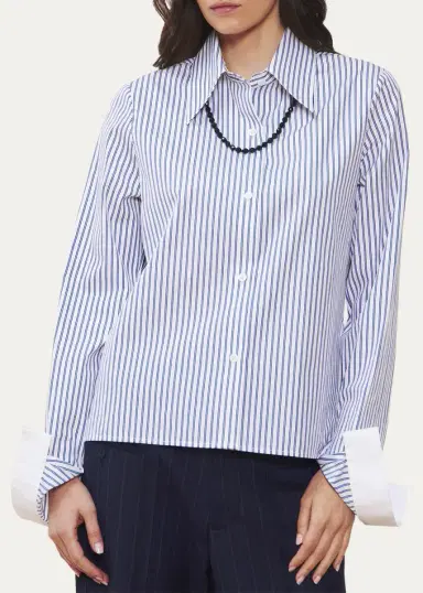 WE-AR4 The Brooklyn Striped Cotton Shirt | Thumbnail 4