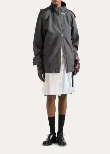 Prada Straight Fit Wool Jacket | Thumbnail 2 Prada Straight Fit Wool Jacket | Thumbnail 2
