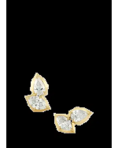 Jade Trau 18K Poppy Stud Earrings II with Diamonds | Thumbnail 2