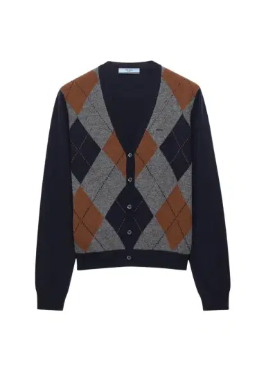 Prada Argyle Cashmere Sweater | Thumbnail 1