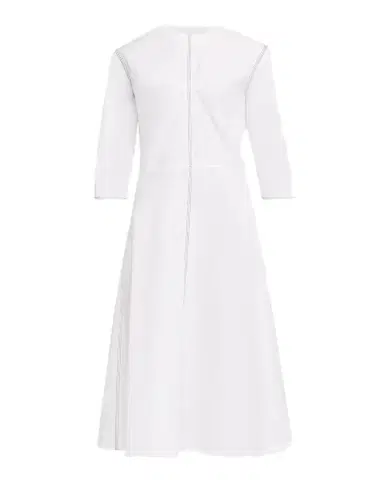 Marni 3/4-Sleeve Cotton Midi A-Line Dress | Thumbnail 1 Marni 3/4-Sleeve Cotton Midi A-Line Dress | Thumbnail 1
