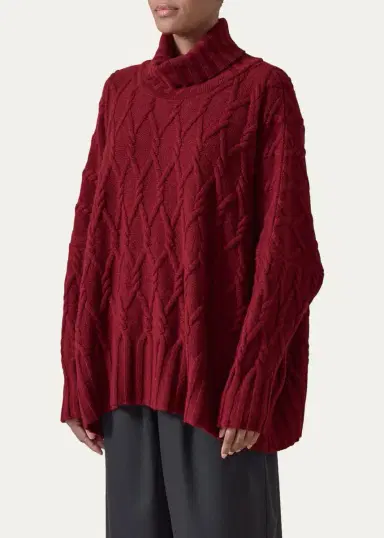 Eskandar Roll Neck Sweater - Mid Plus Length | Thumbnail 4