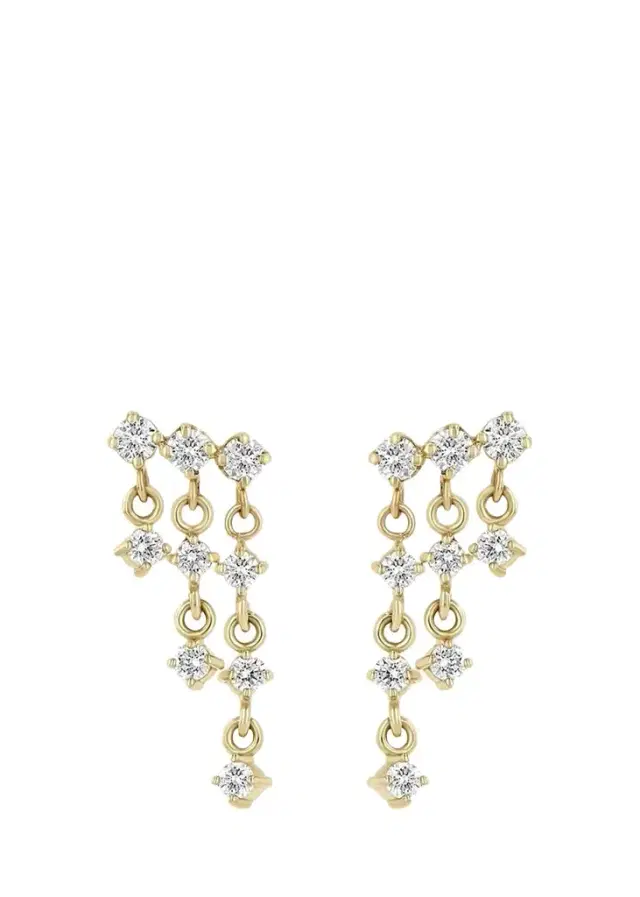 Zoë Chicco 14K Waterfall Prong-Set Diamond Earrings