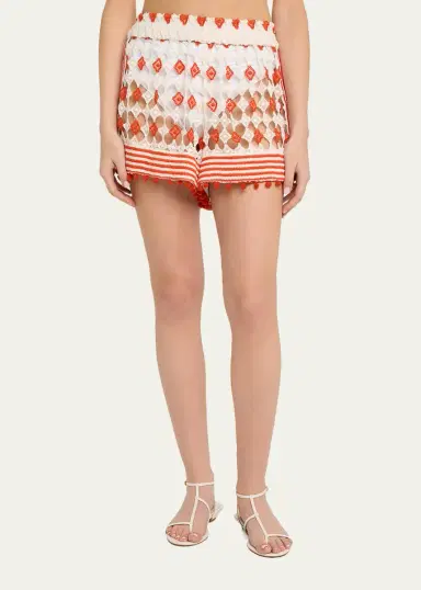 Ramy Brook Cordelia Crochet Coverup Mini Shorts | Thumbnail 2 Ramy Brook Cordelia Crochet Coverup Mini Shorts | Thumbnail 2