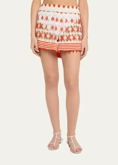 Ramy Brook Cordelia Crochet Coverup Mini Shorts | Thumbnail 4 Ramy Brook Cordelia Crochet Coverup Mini Shorts | Thumbnail 4