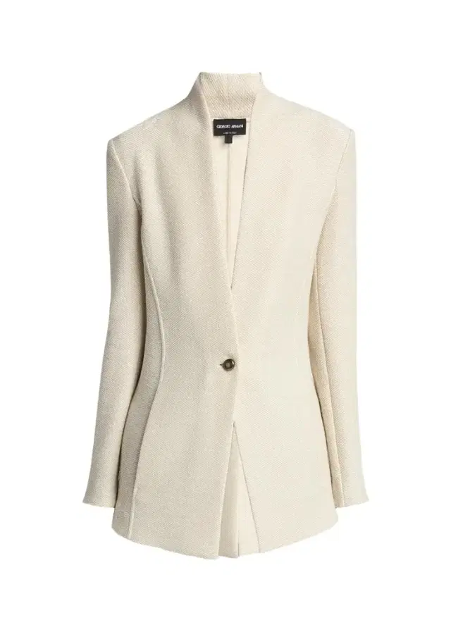 Giorgio Armani Single-Breasted Tweed Blazer Jacket