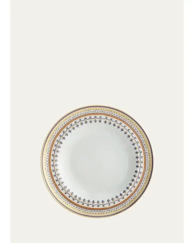 Mottahedeh Chinoise Blue Rim Soup Bowl